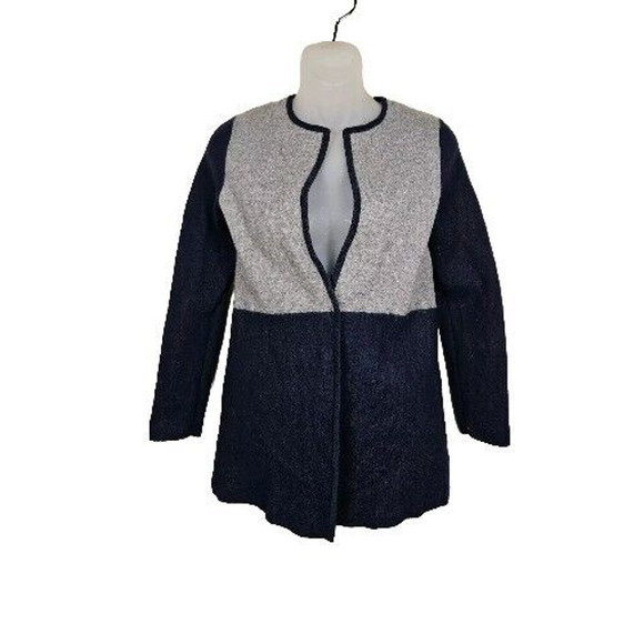 Talbots Merino Wool Blend Womens Cardigan Sweater Open Front Longline Layer M - Picture 3 of 10